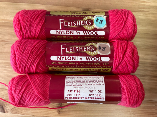 Fleisher's Nylon 'n Wool -- Magenta
