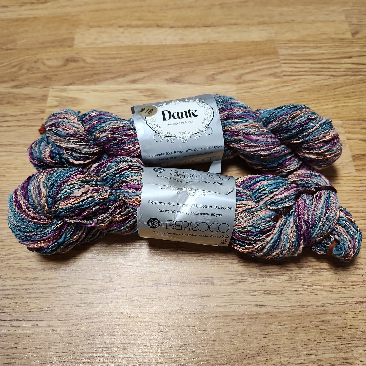 Berroco Dante Yarn - Teal, Pink, Purple