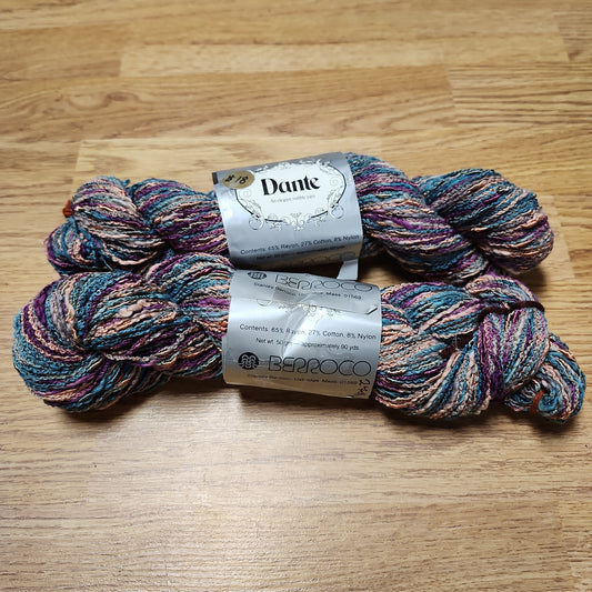 Berroco Dante Yarn - Teal, Pink, Purple