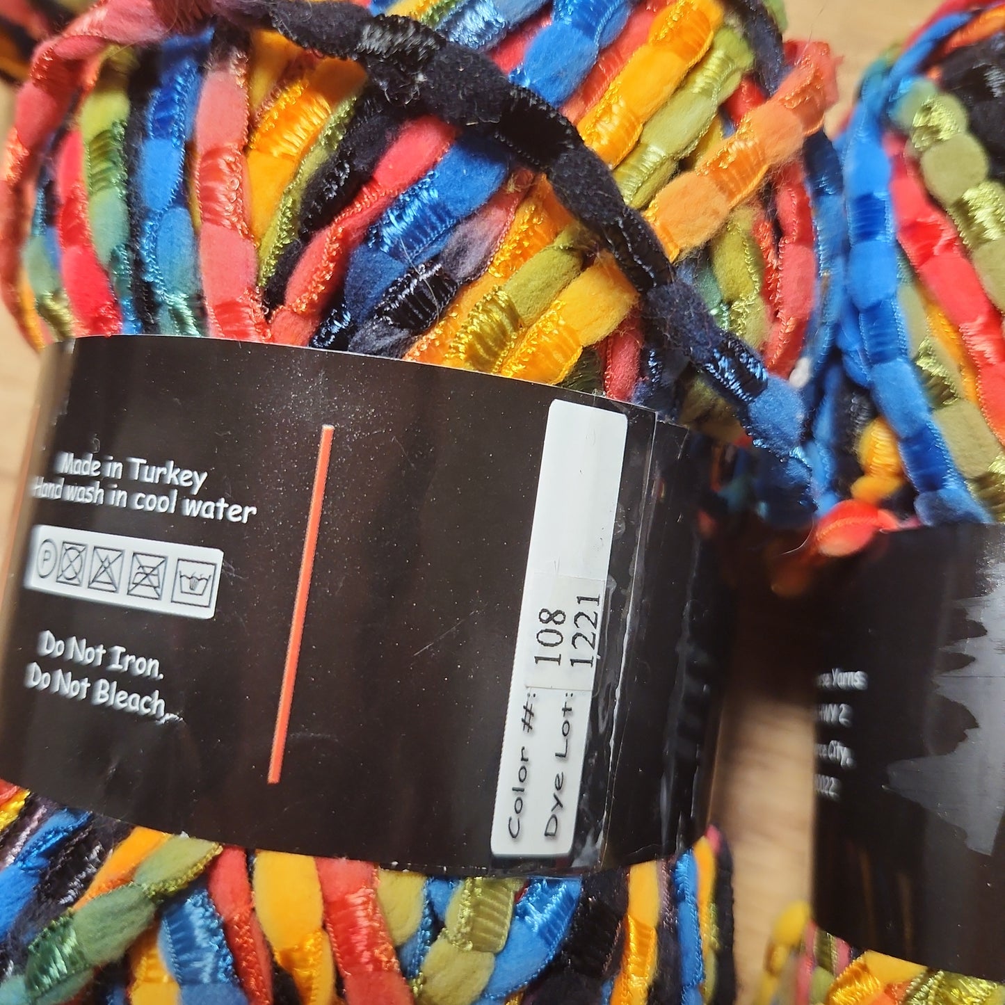 Dark Horse Yarns Lyric - black, blue, green, yellow, red