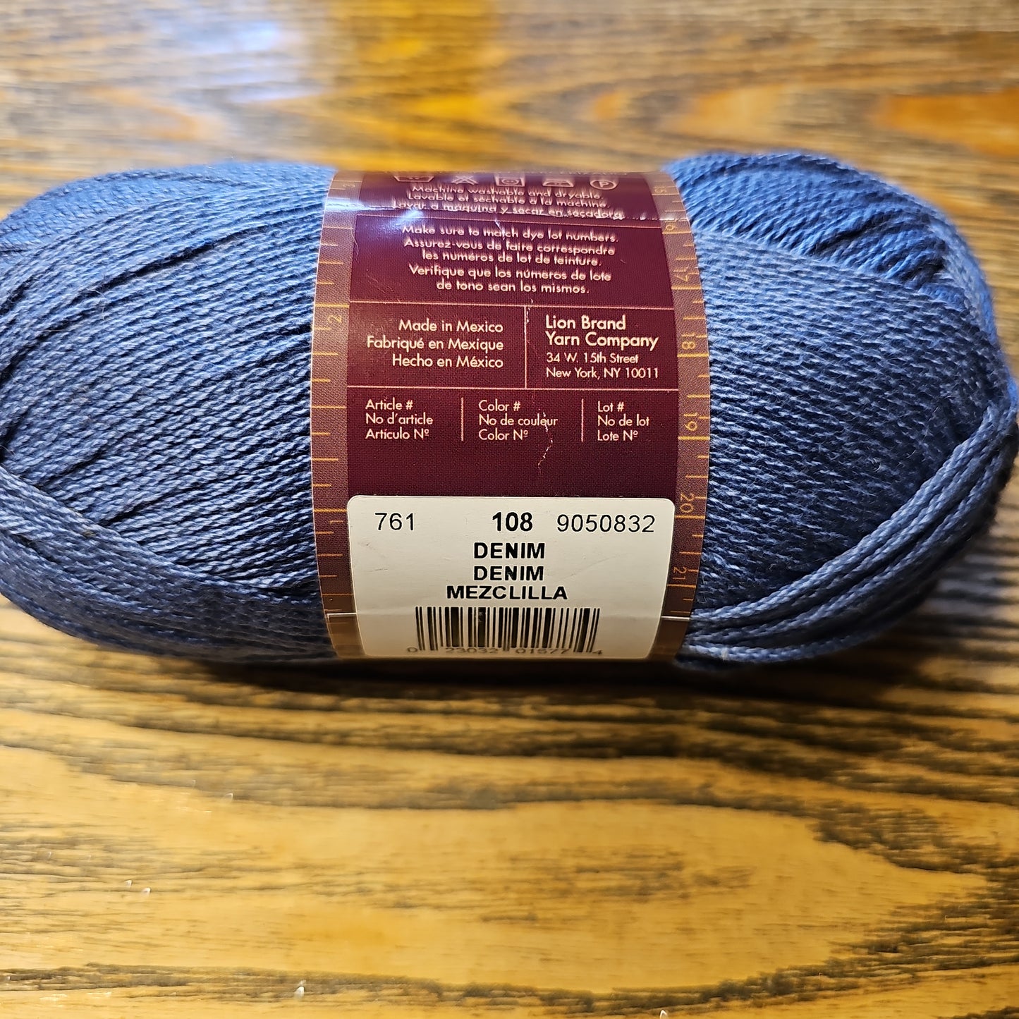 Lion Brand 24/7 Cotton Denim Yarn