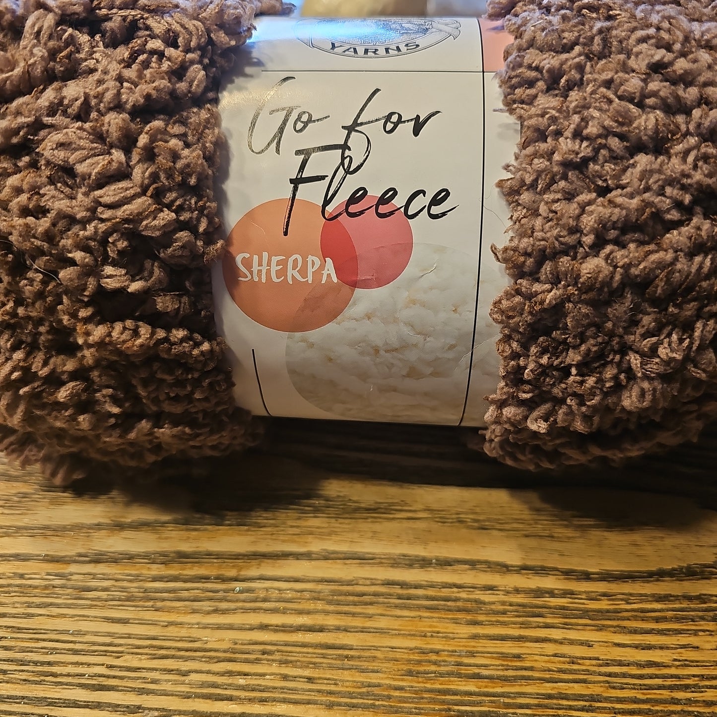 Lion Brand Go for Fleece Sherpa Yarn Clay