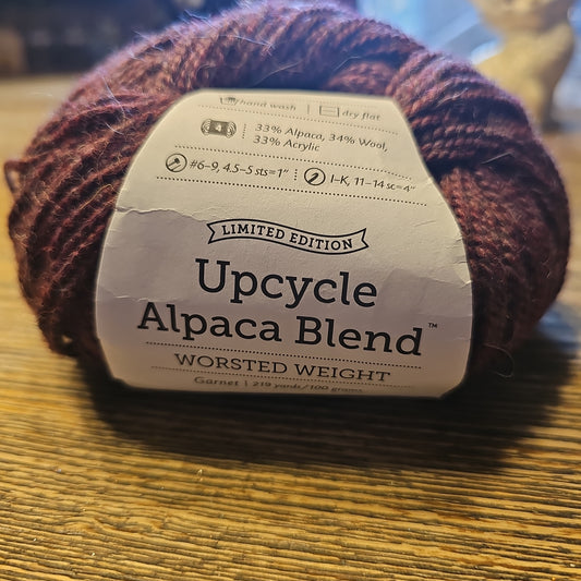 Knit Picks Upcycle Alpaca Yarn Garnet