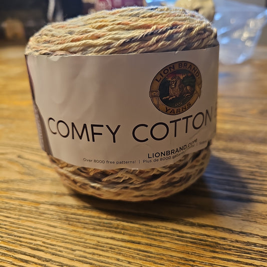 Lion Brand Comfy Cotton Blend Yarn Chai Latte