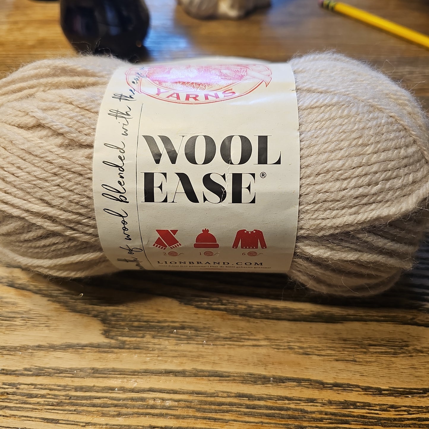 Lion Brand Wool Ease Yarn Antler