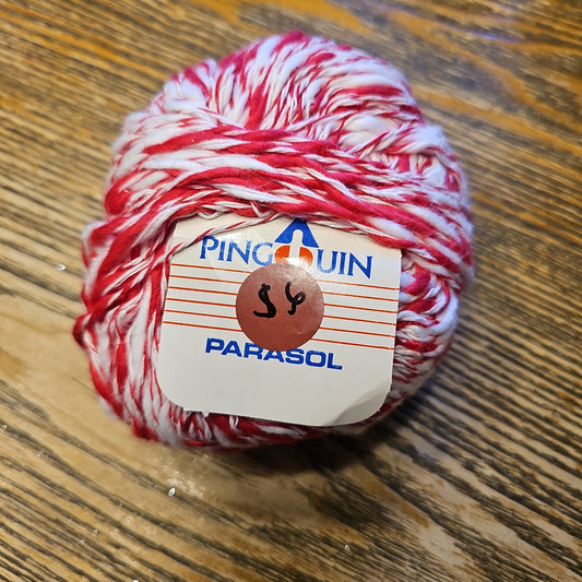 Pingouin Parasol Red/White Yarn