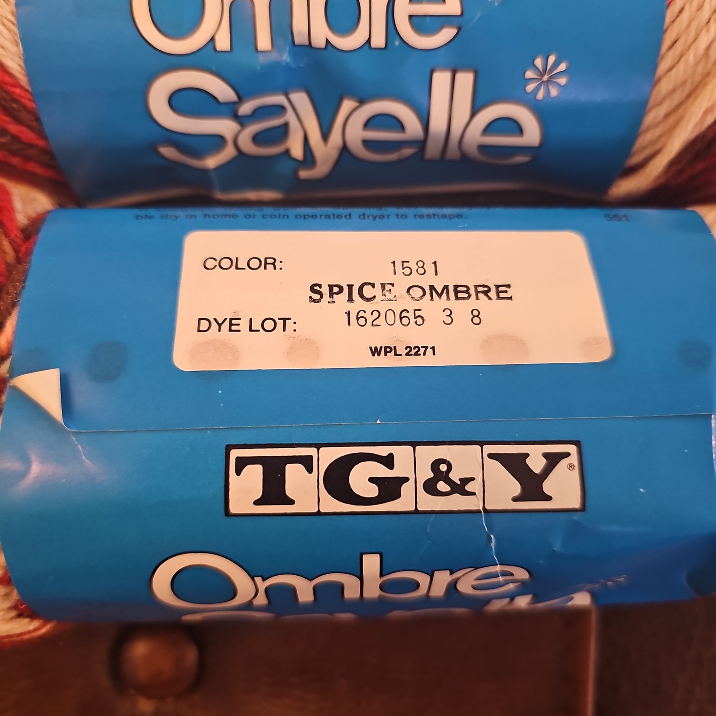 TG&Y Ombre Sayelle Spice Yarn *lot of three*