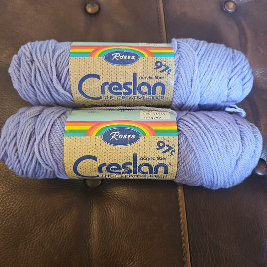 Roses Creslan Lavender Yarn *lot of 2*