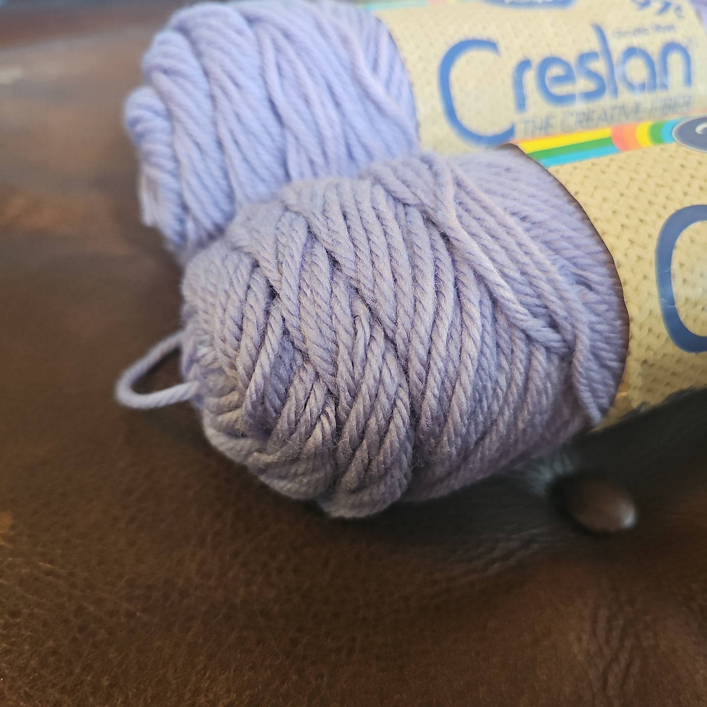 Roses Creslan Lavender Yarn *lot of 2*