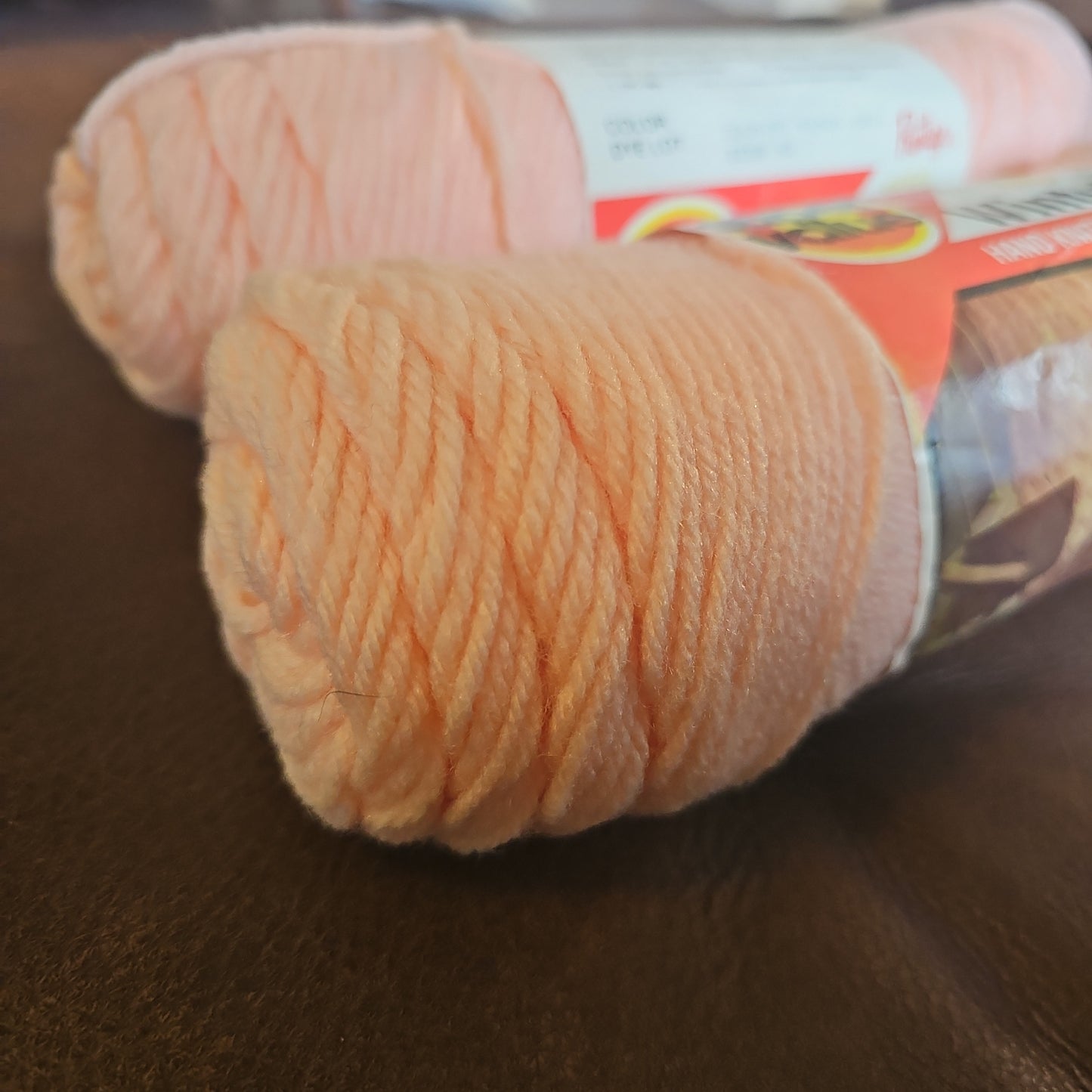 Vintage Super Value Wintuk Yarn Country Peach *lot of 2*