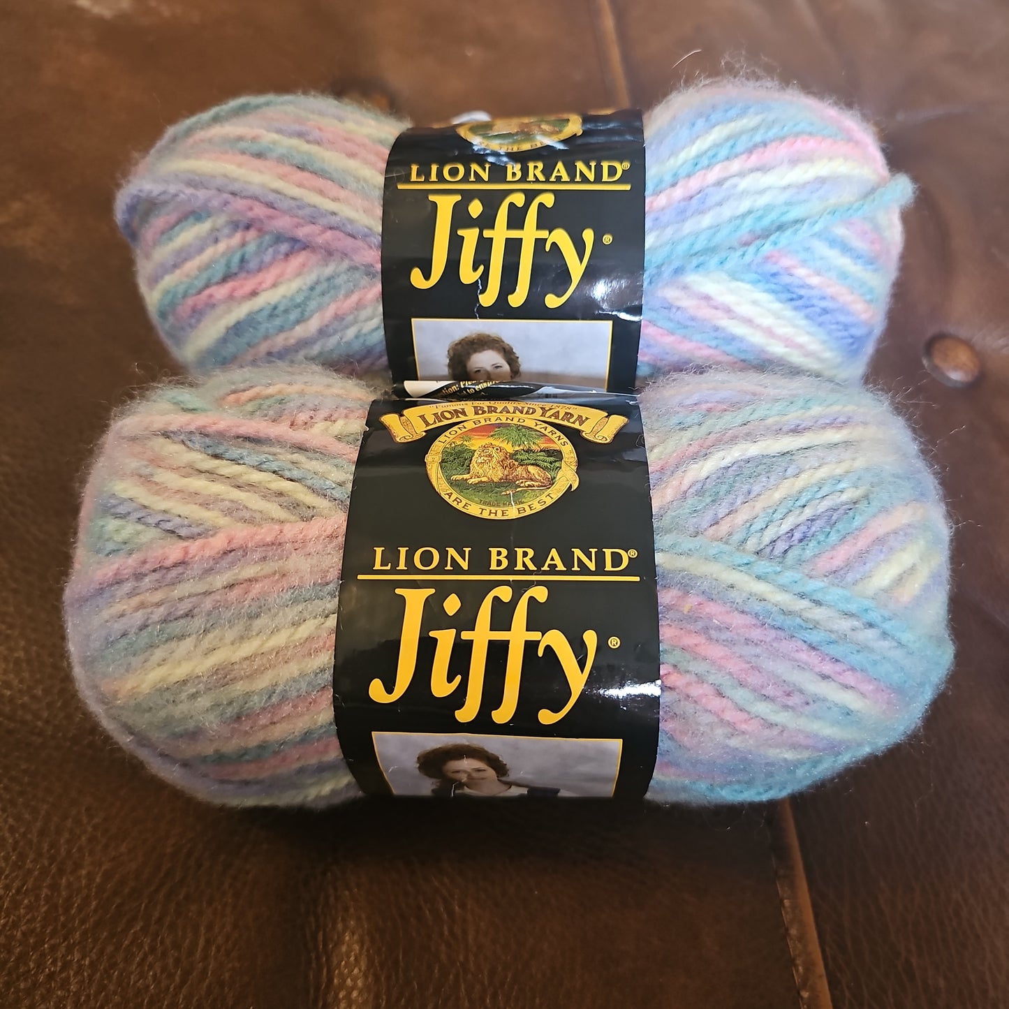 Vintage Lion Brand Jiffy Salem Yarn *lot of 2*