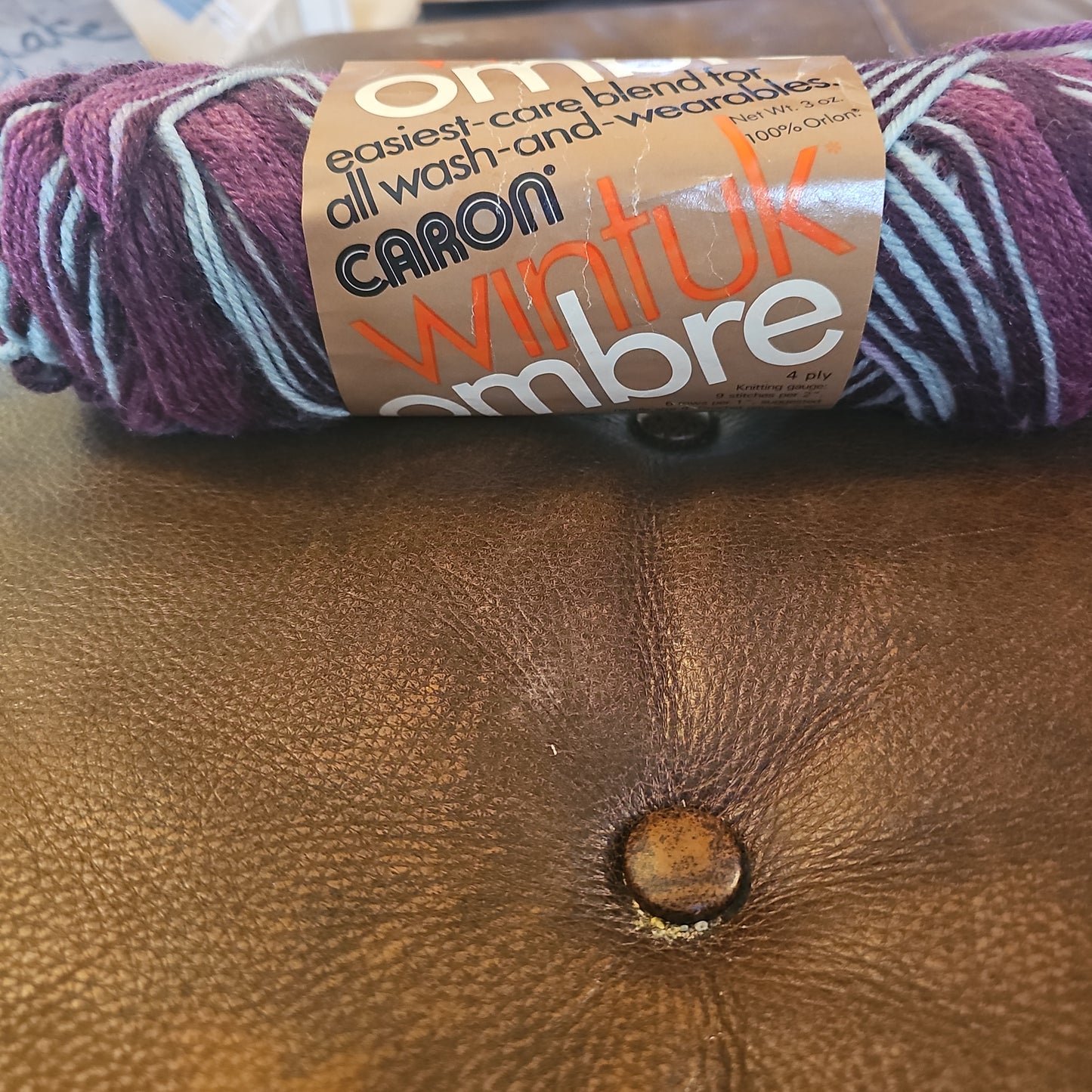 Vintage Caron Wintuk Ombre Silverberry Yarn