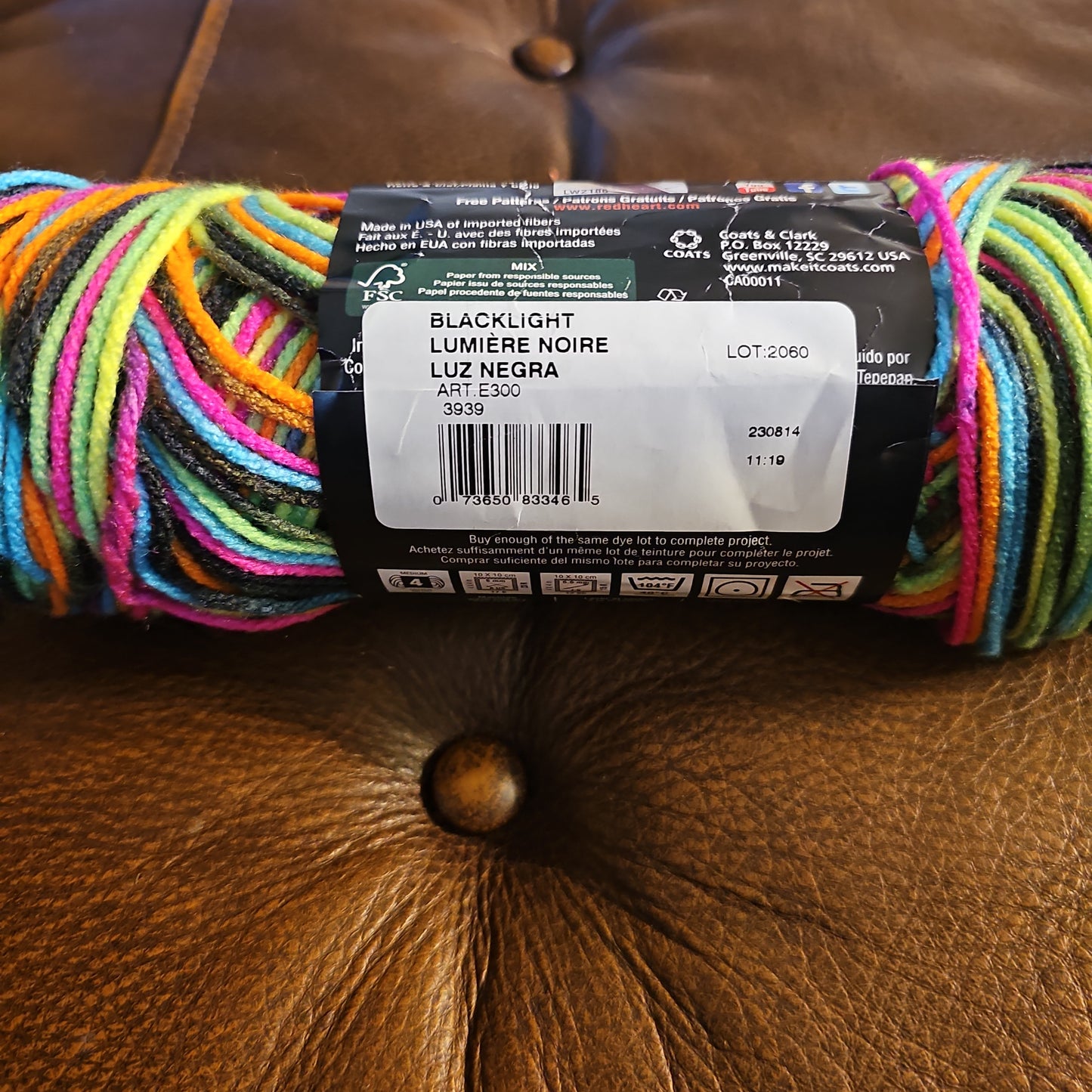 Red Heart Super Saver Blacklight Yarn