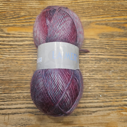 La Mer Mixed Fiber Yarn Purple Variegated
