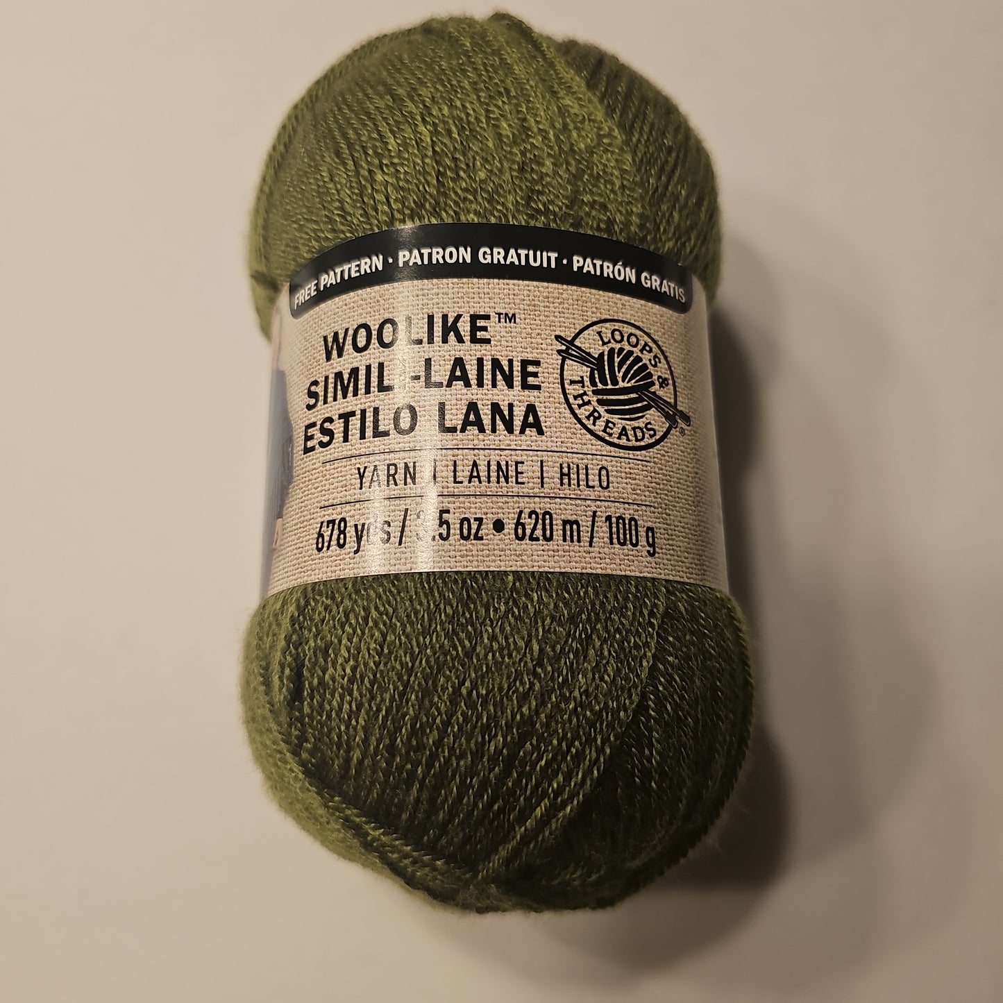 Loops and Threads Woolike Sage Yarn