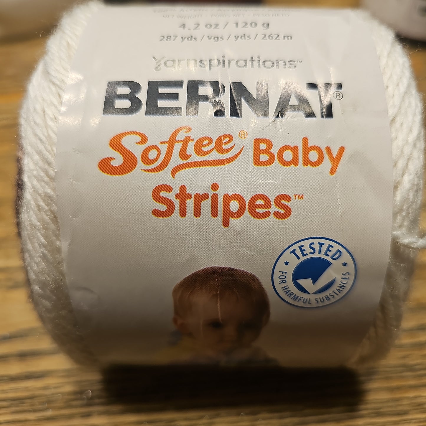 *Discontinued* Bernat Softee Sand Pebbles Strip Yarn