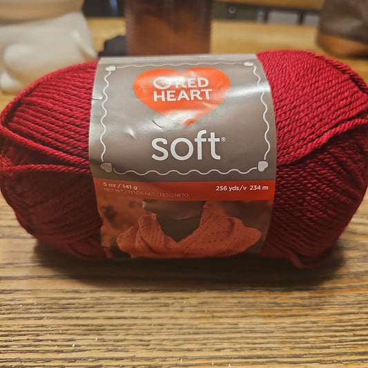 Red Heart Soft Wine Yarn