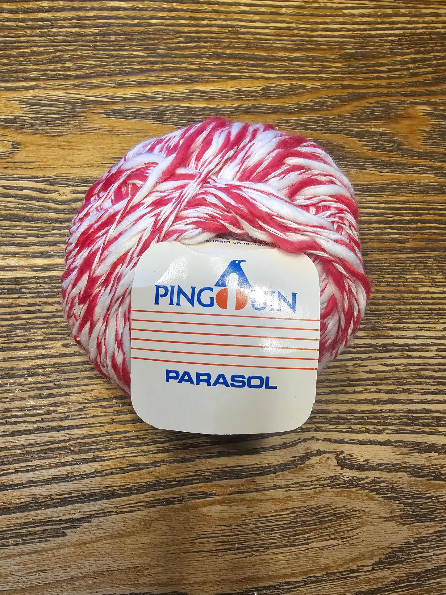 Pengouin Parasol Red/White Cotton Yarn