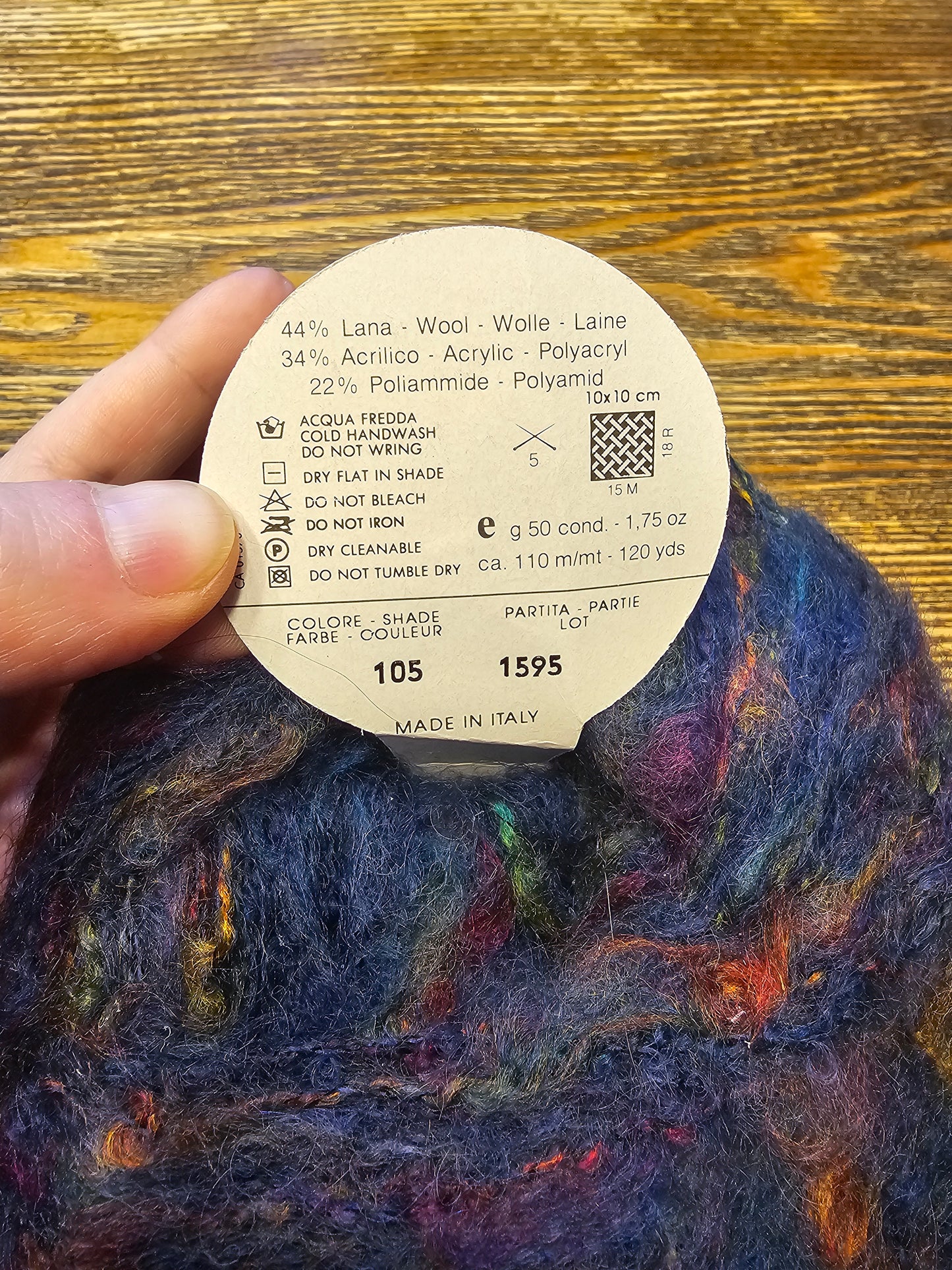 Filatura Di Crosa Missoni Teal/Purple/Orange Yarn