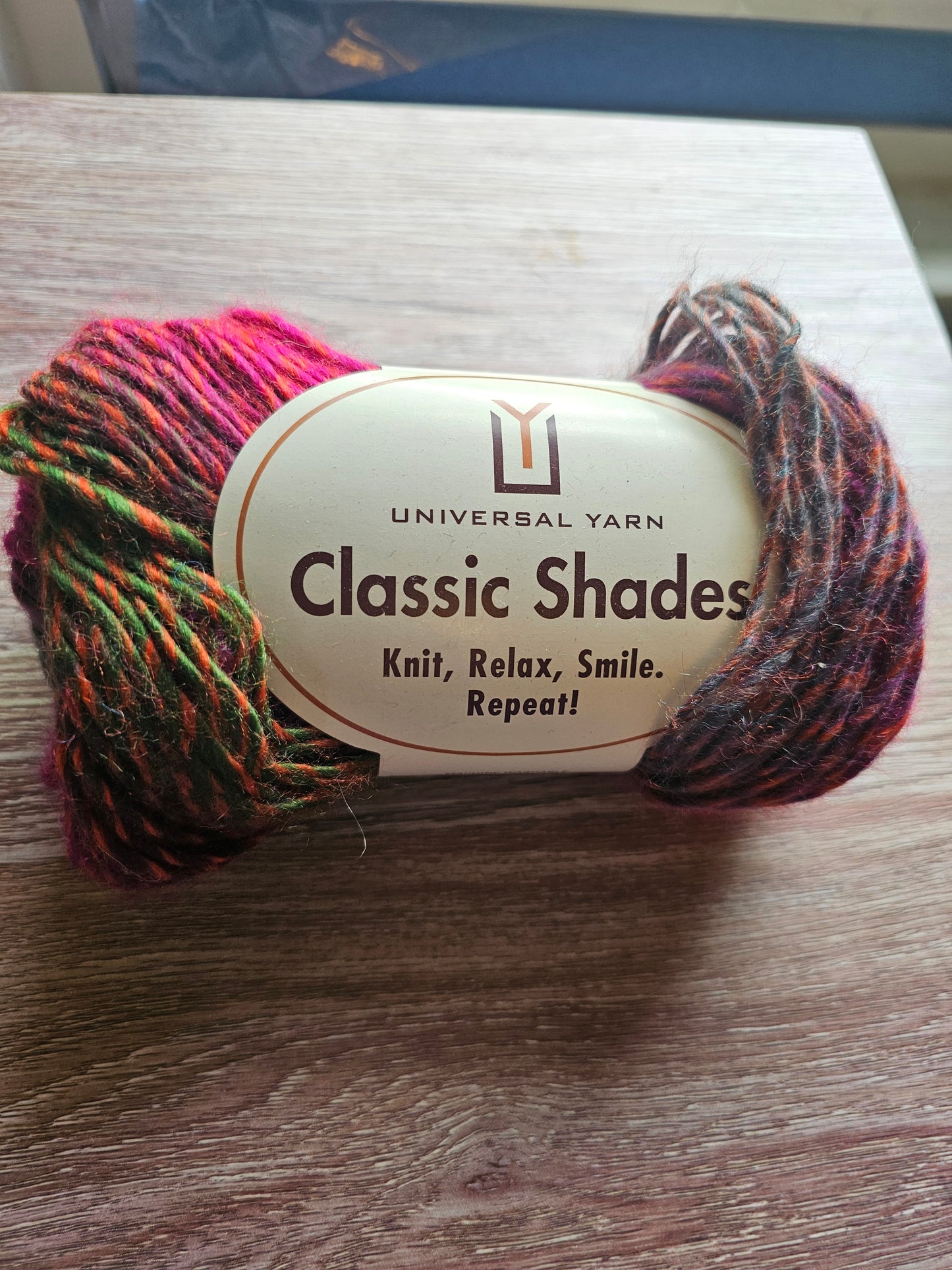 Universal Yarn Classic Shades Magenta, Purple, Green, Orange Yarn