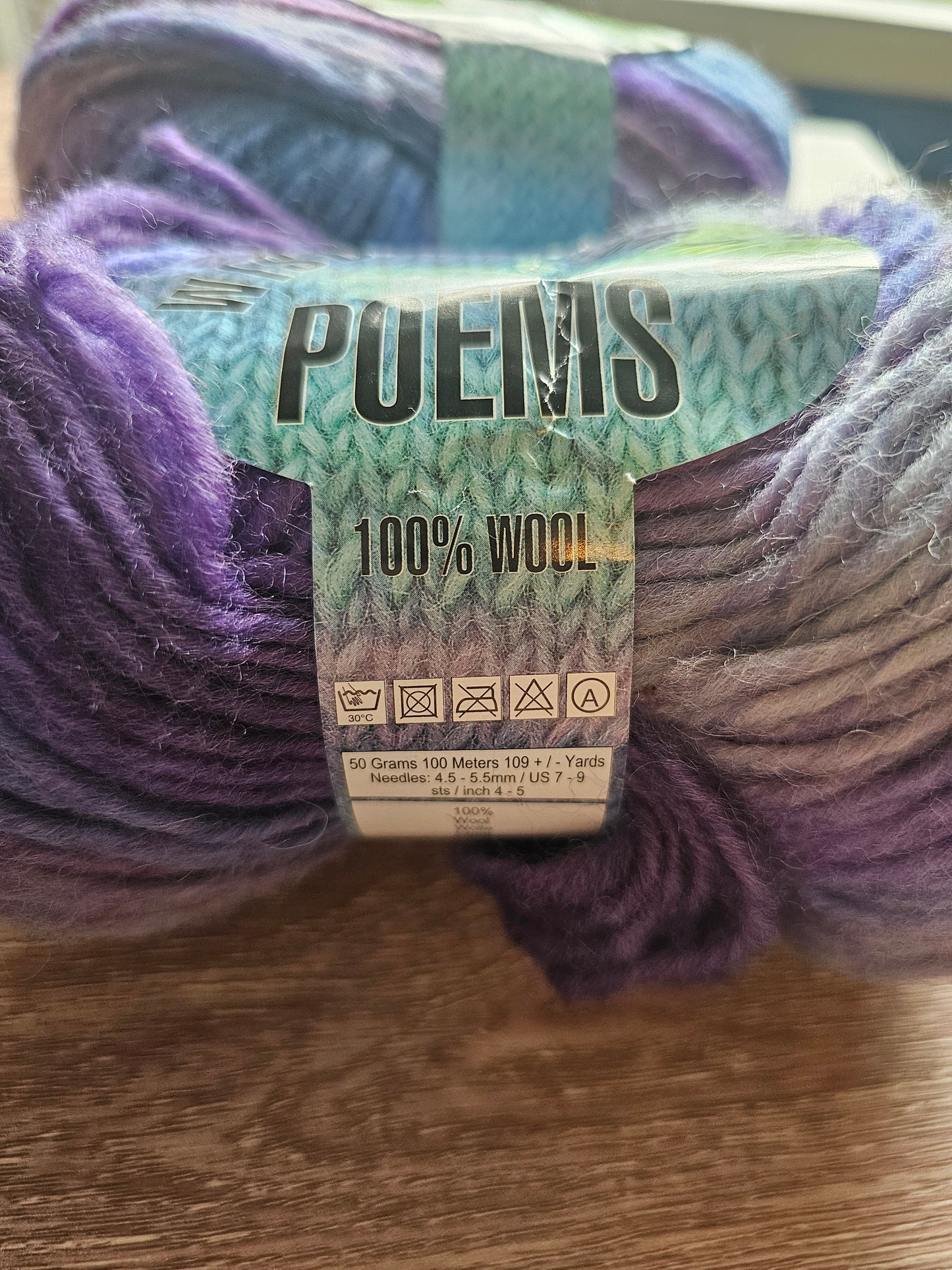 Wisdom Yarns "Poems" Pastel Purple/Blue Yarn Lot of 2.