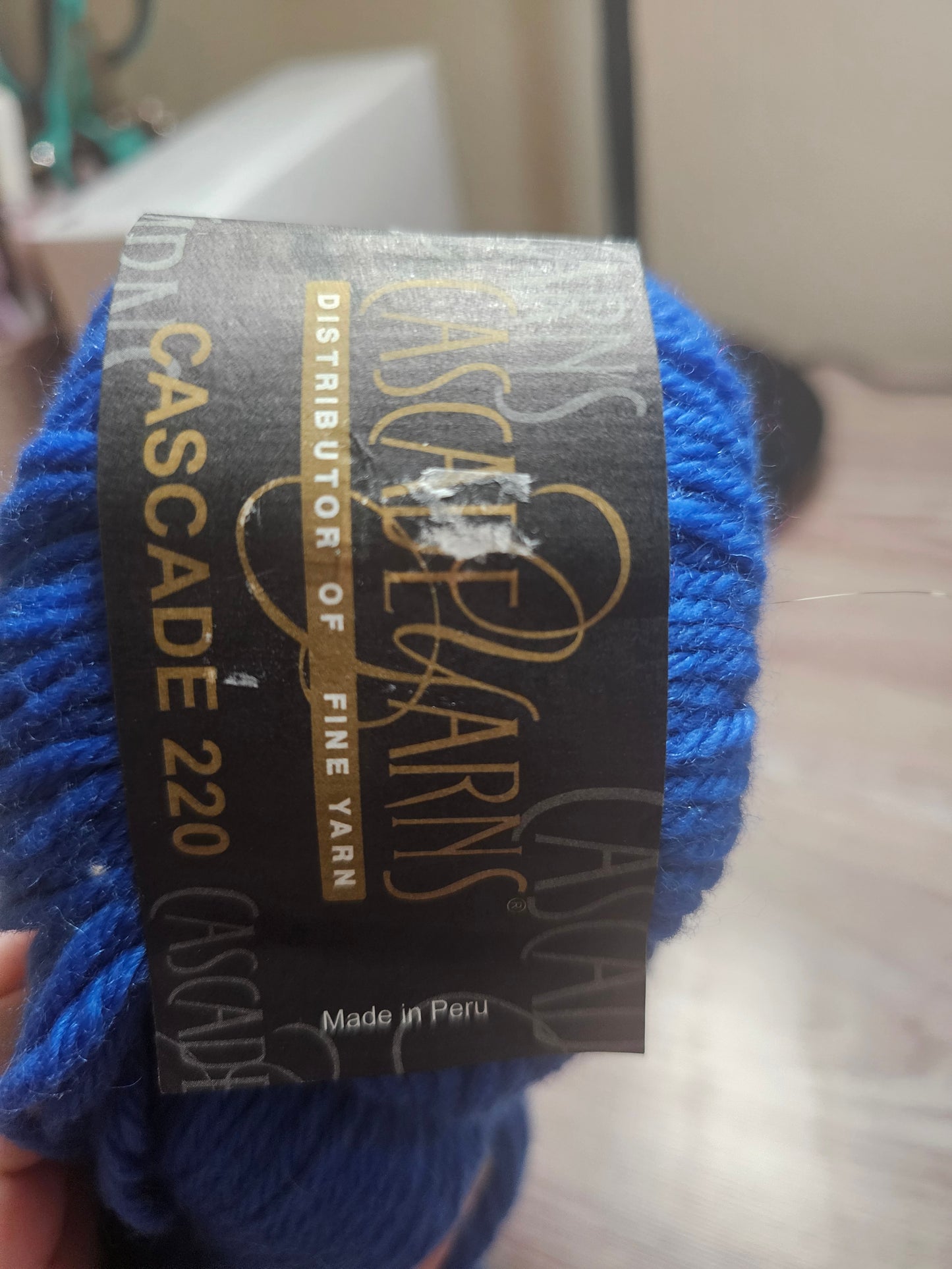 Cascade Yarns *Imported* Cobalt Blue Pervian Wool Yarn