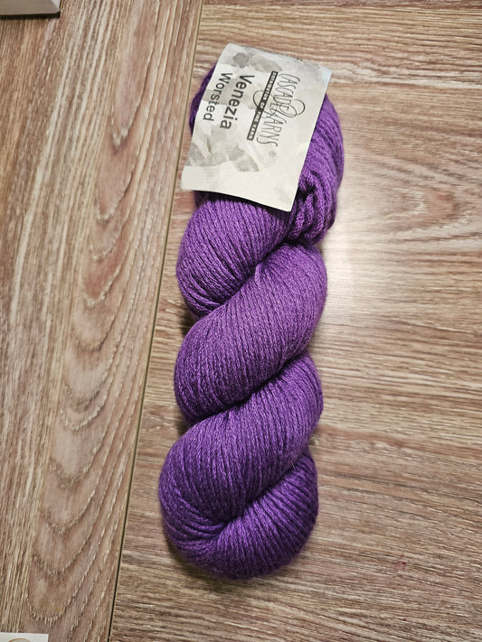 Cascade Yarns Venezia Silk/Merino Purple Yarn