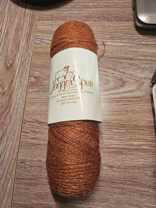 Jaggerspun Zephyr Wool-Silk Copper Yarn