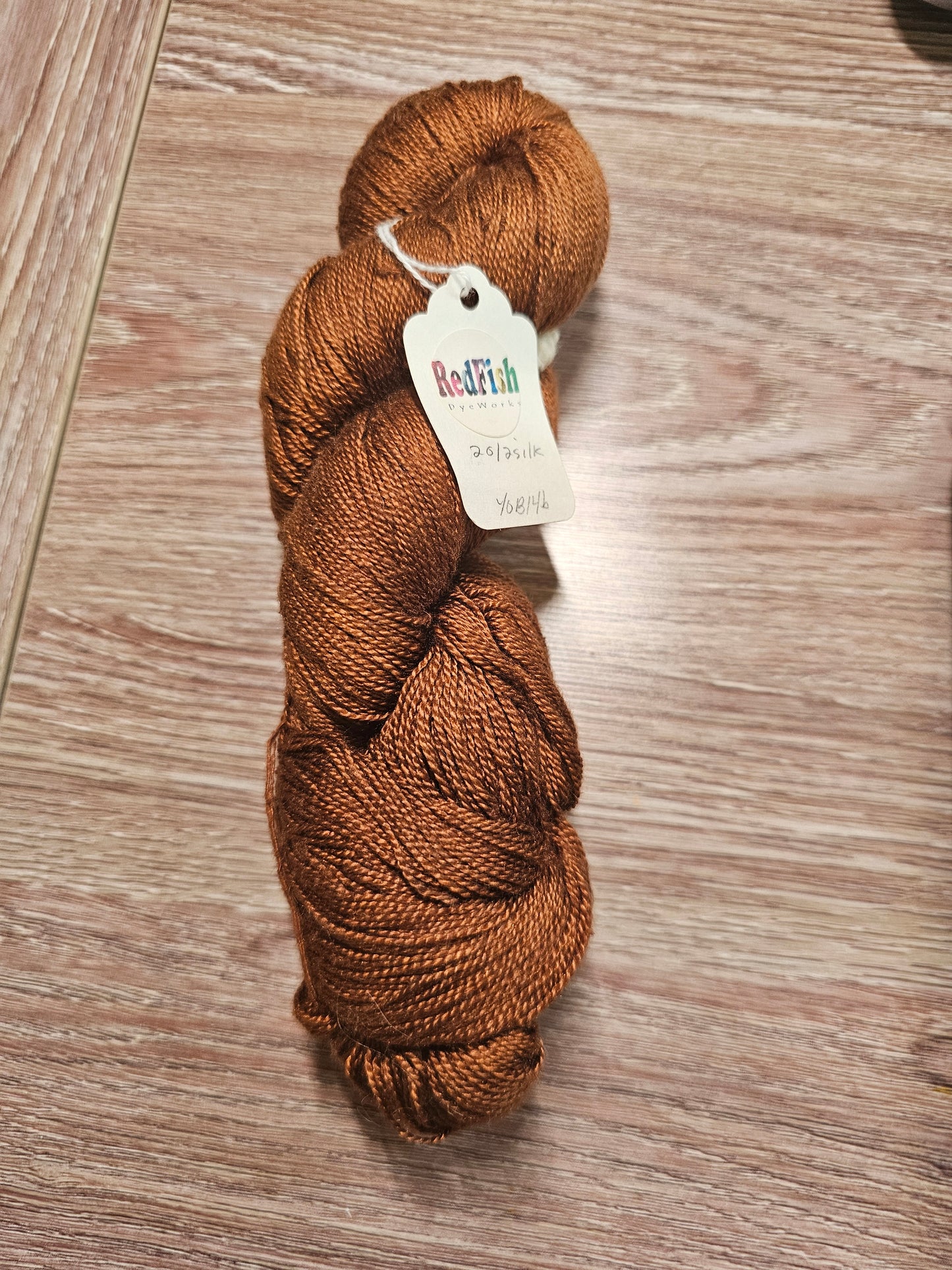 Redfish Dyeworks 20/2 Silk Rust Yarn