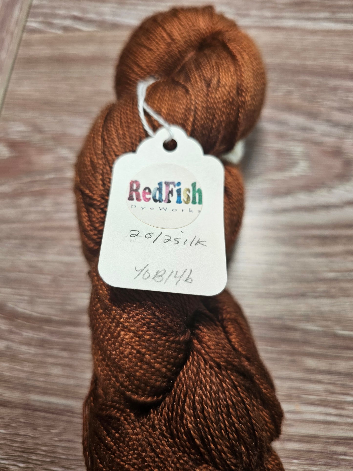 Redfish Dyeworks 20/2 Silk Rust Yarn