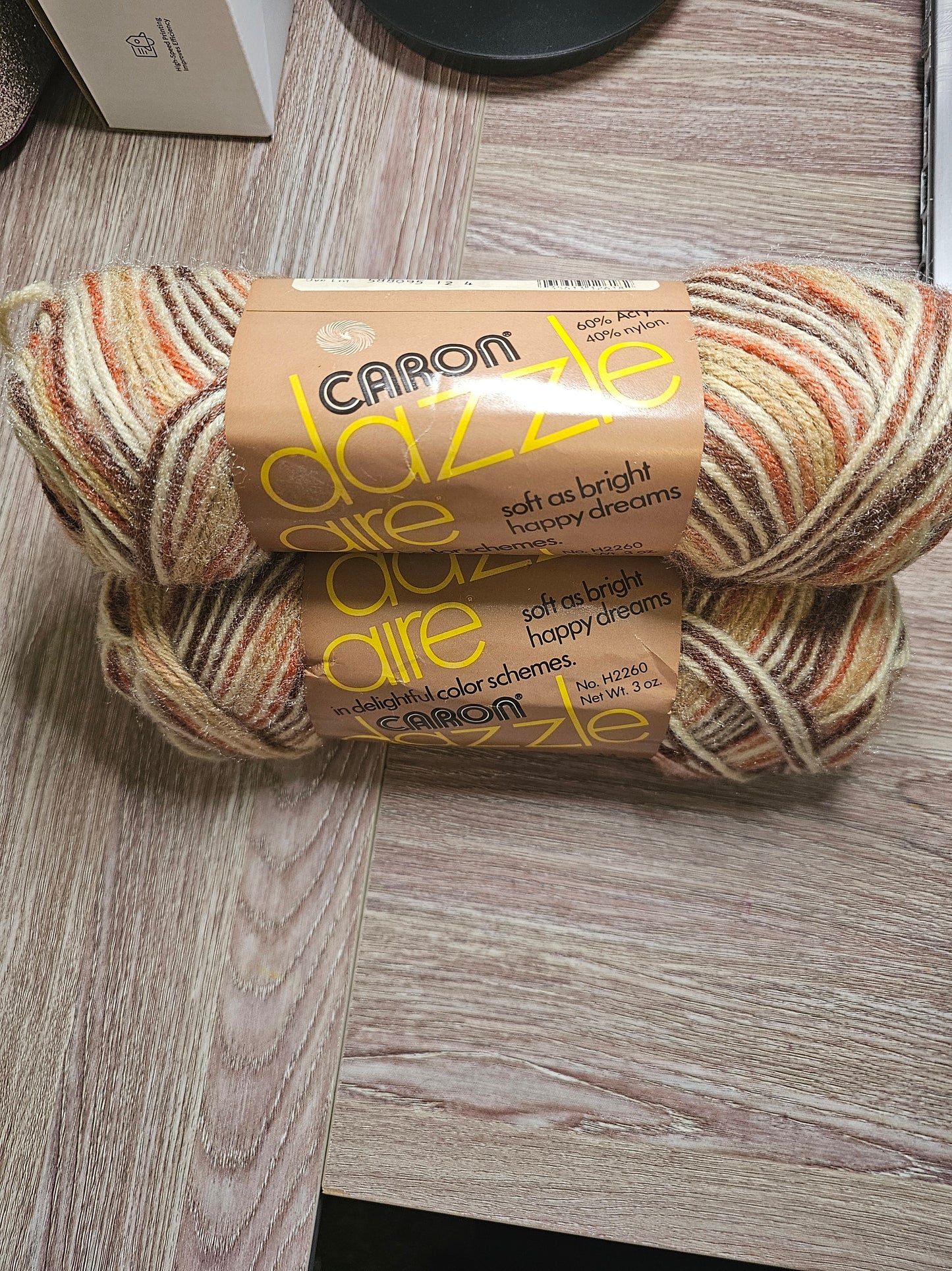 *Vintage* Caron Dazzleaire "Navaho Ombre" Yarn Lot of 3