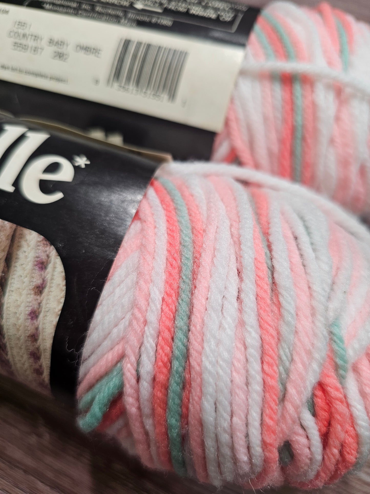 *Vintage* Sayelle Ombre "Country Baby Ombre" Yarn Lot of 2