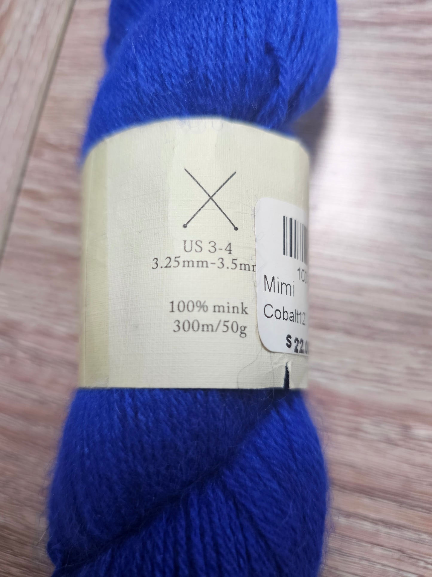 Lotus Yarns Mimi 100% Mink Cobalt Blue Yarn Imported from China