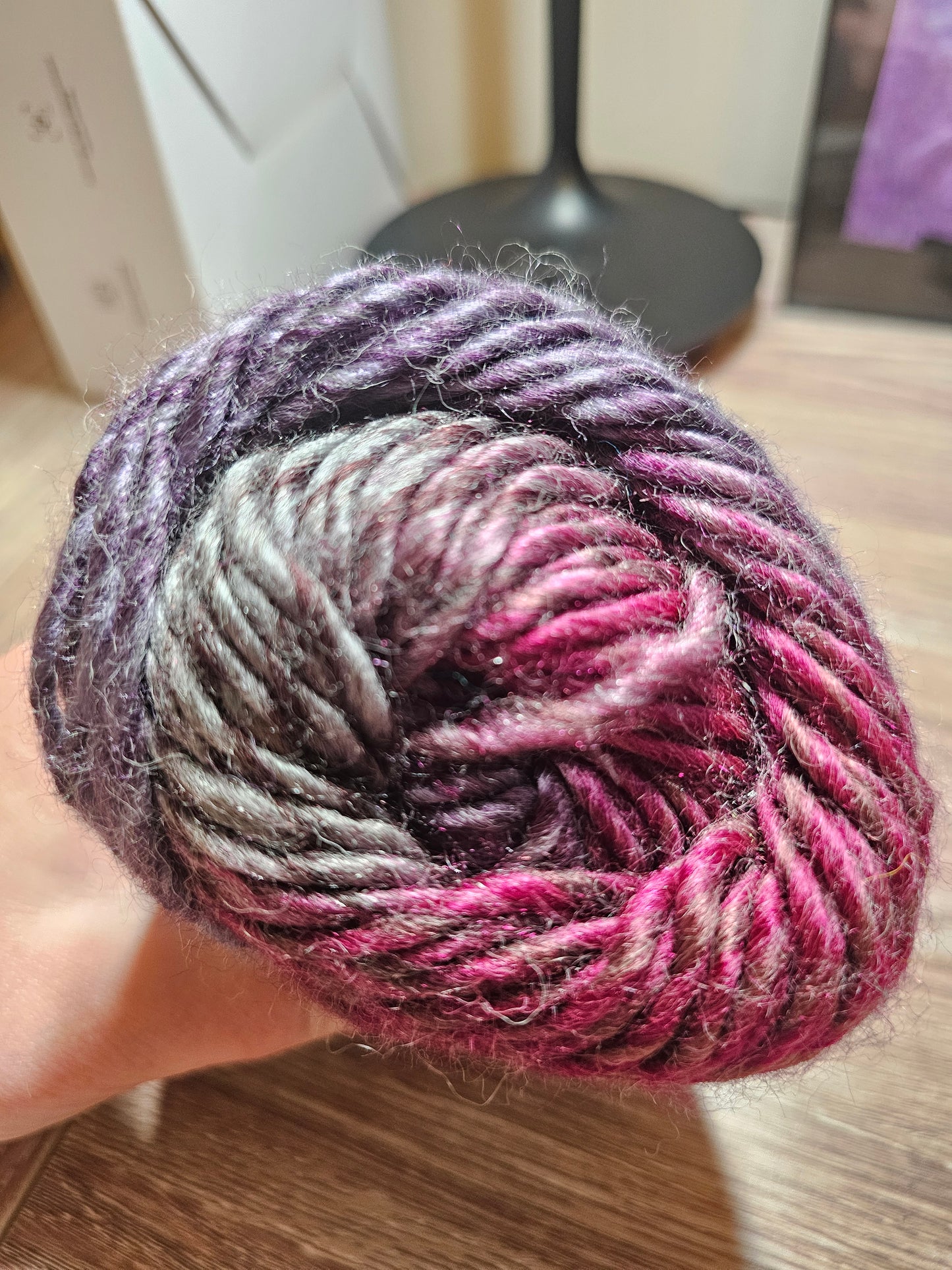 Imported Turkish Nako Artist Yarn Pink and Purple Multicolor