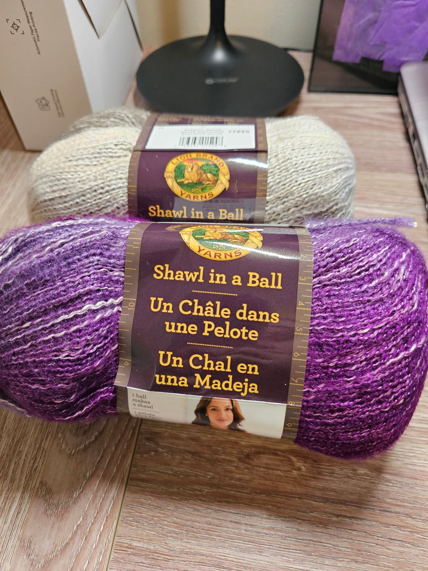 *Discontinued Colorway* Lion Brand Shawl In A Ball "Mindful Mauve" Single Skein