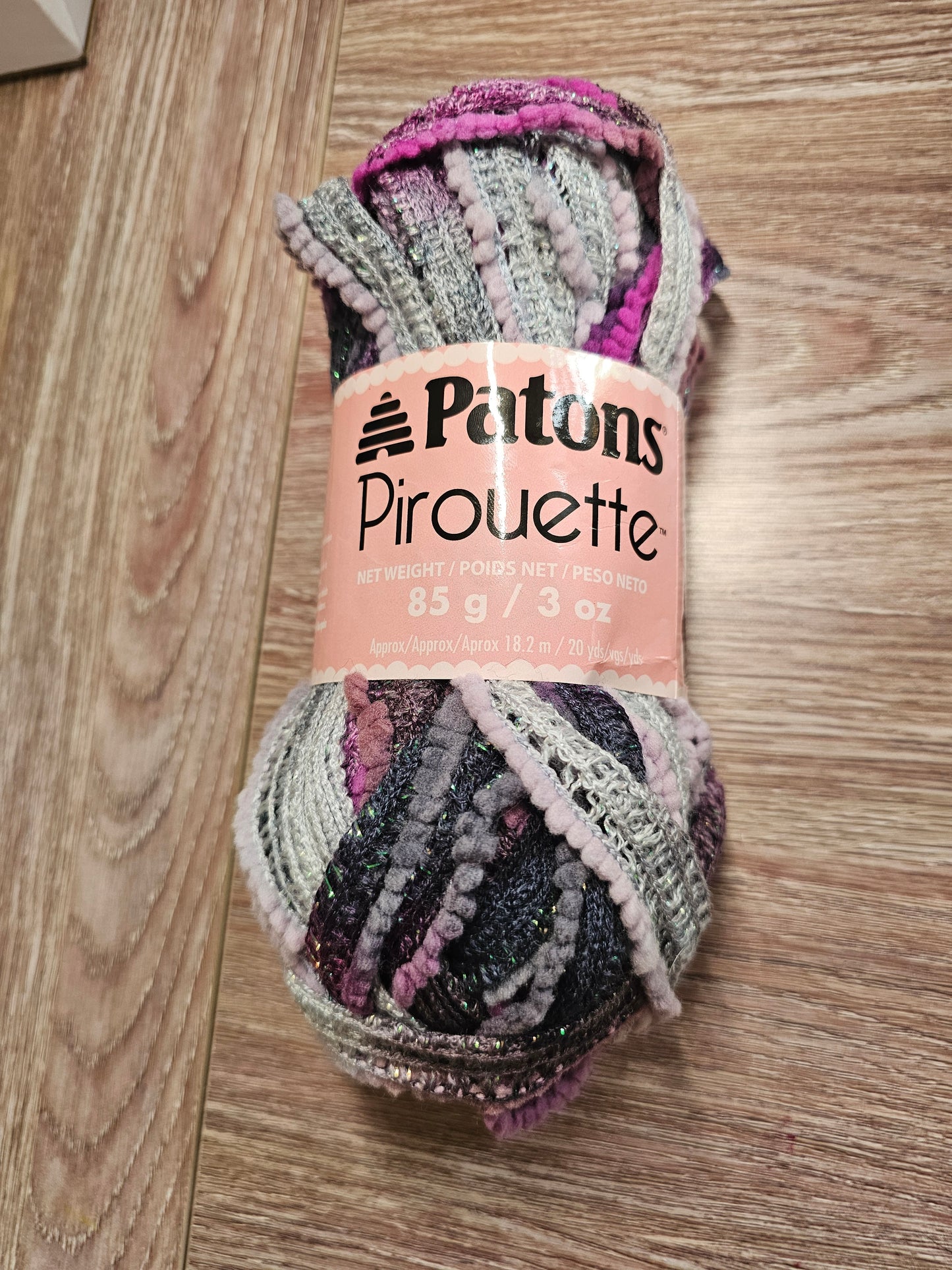 *Rare Discontinued* Patons Pirouette "Orchid Shimmer" Yarn