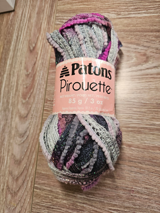 *Rare Discontinued* Patons Pirouette "Orchid Shimmer" Yarn