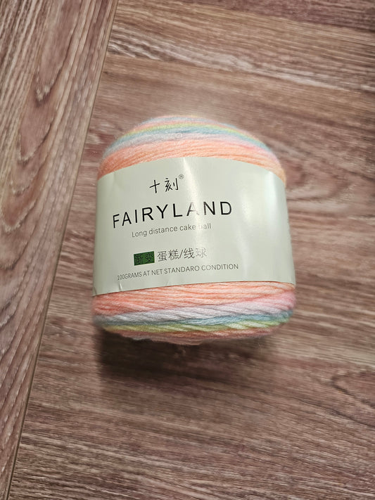 Imported FairyLand "Pastel Rainbow" Air Yarn