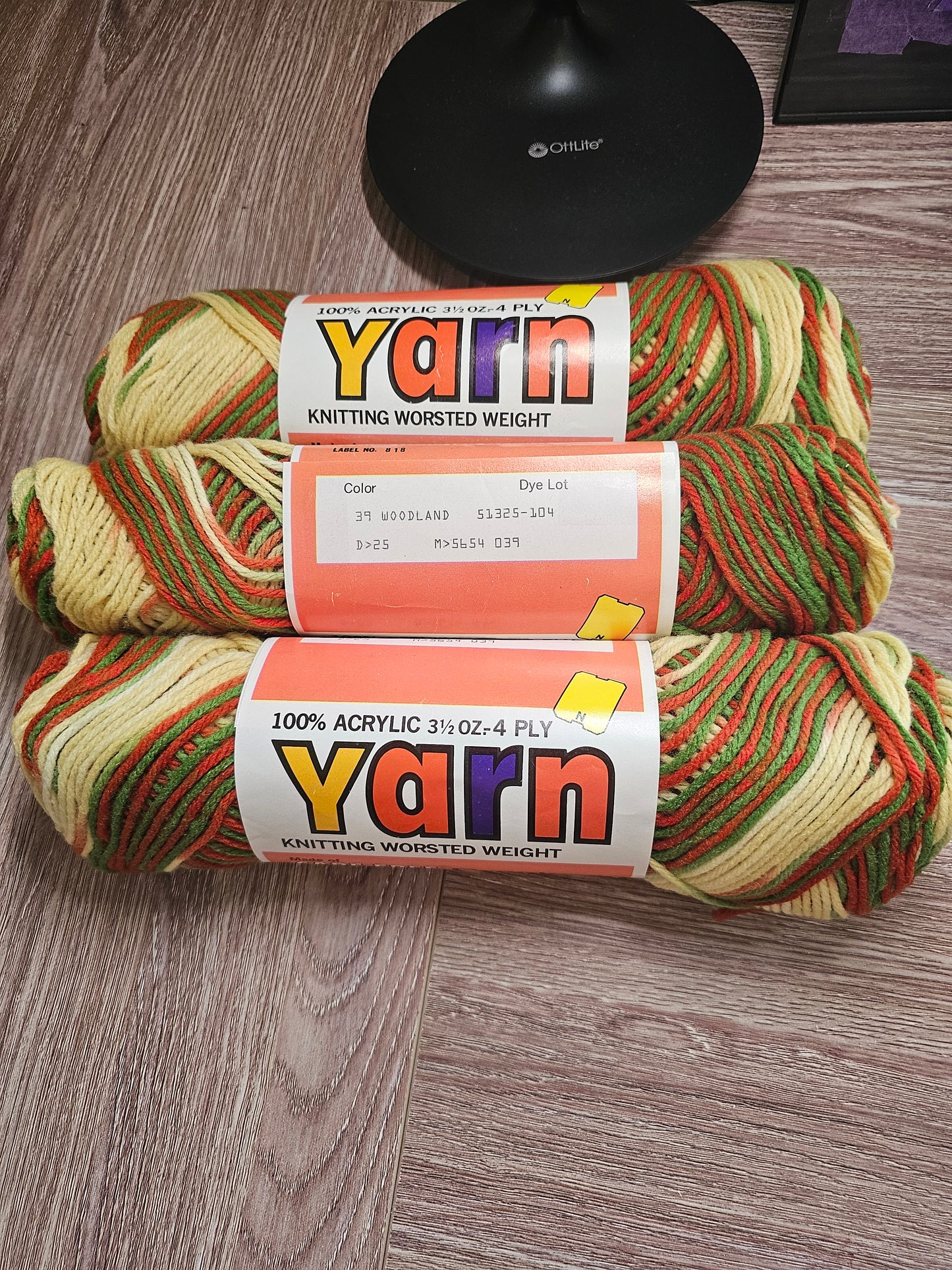 *Vintage* Creslan Carefree "Woodland" Yarn *Lot of 3*