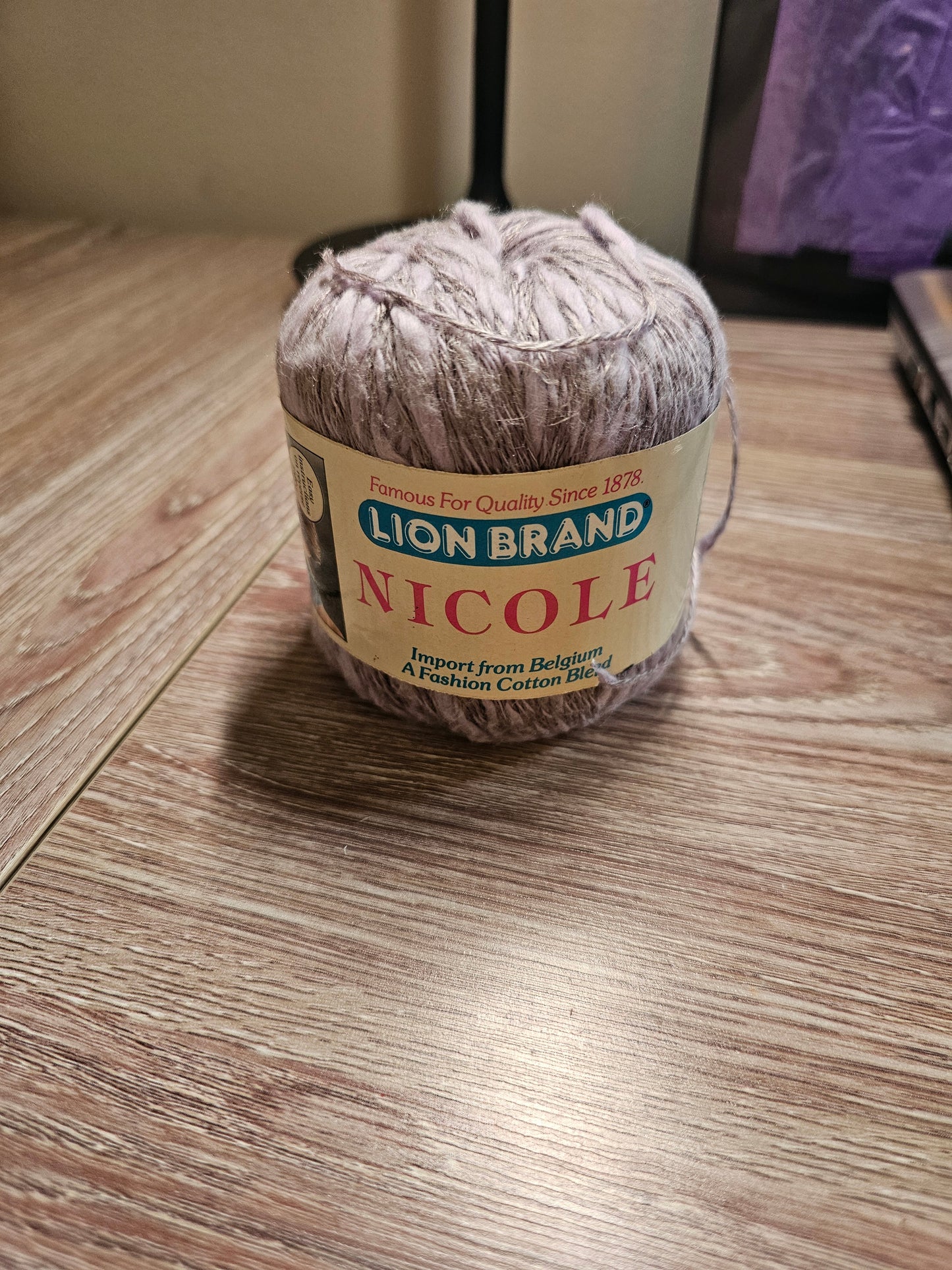 *Vintage* Lion Brand Nicole Lilac Yarn