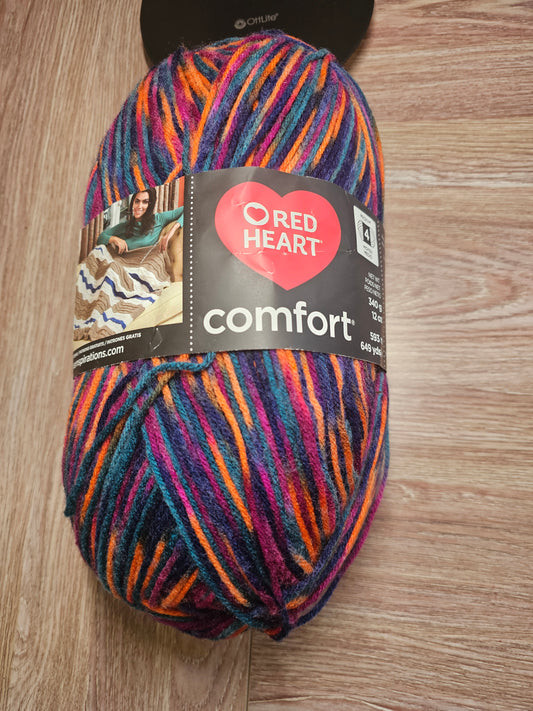 *Discontinued* Red Heart Comfort "Jewel Print" Yarn