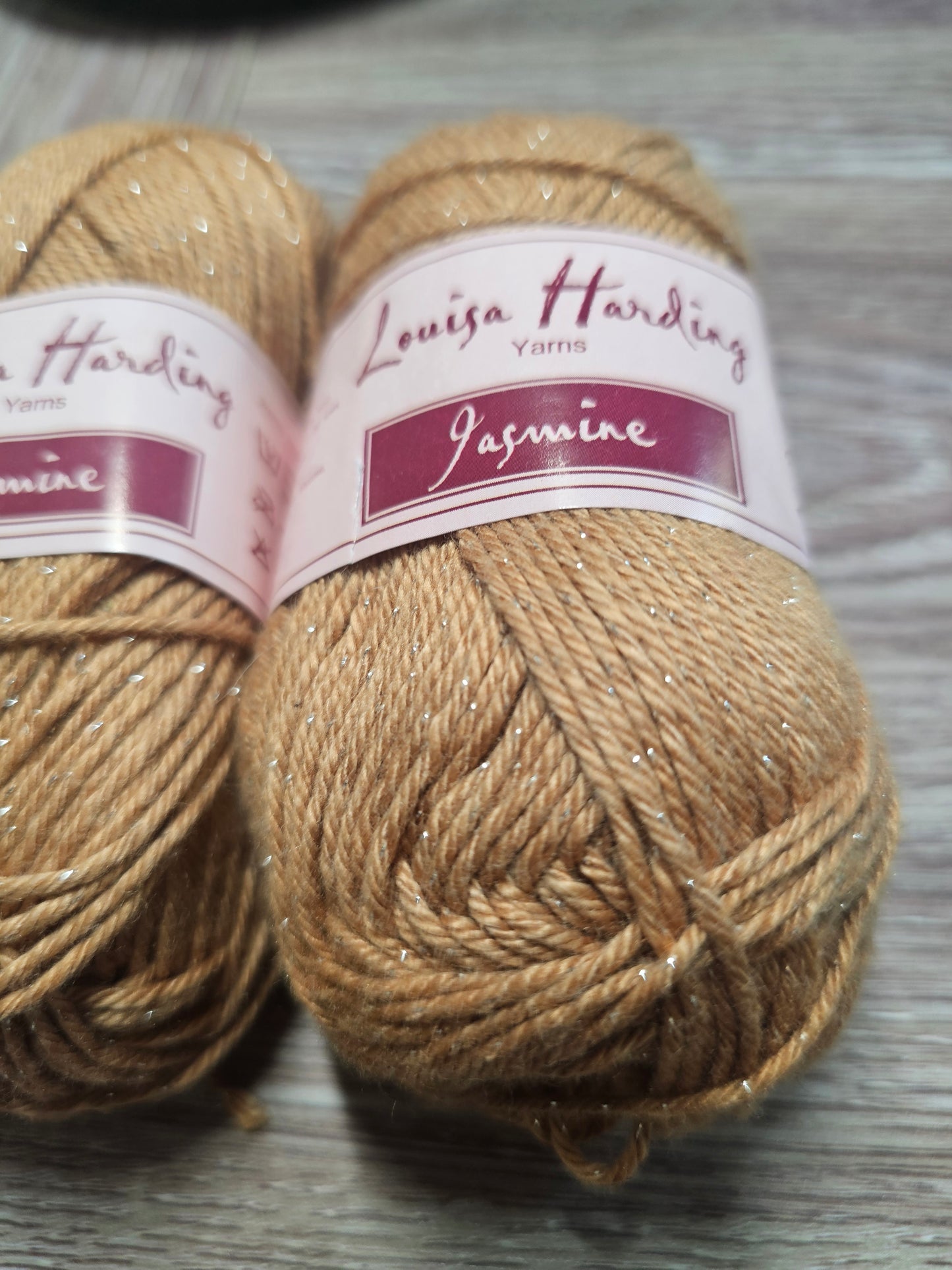 Louisa Harding Jasmine Gold with Glitter Yarn *Lot of 2*