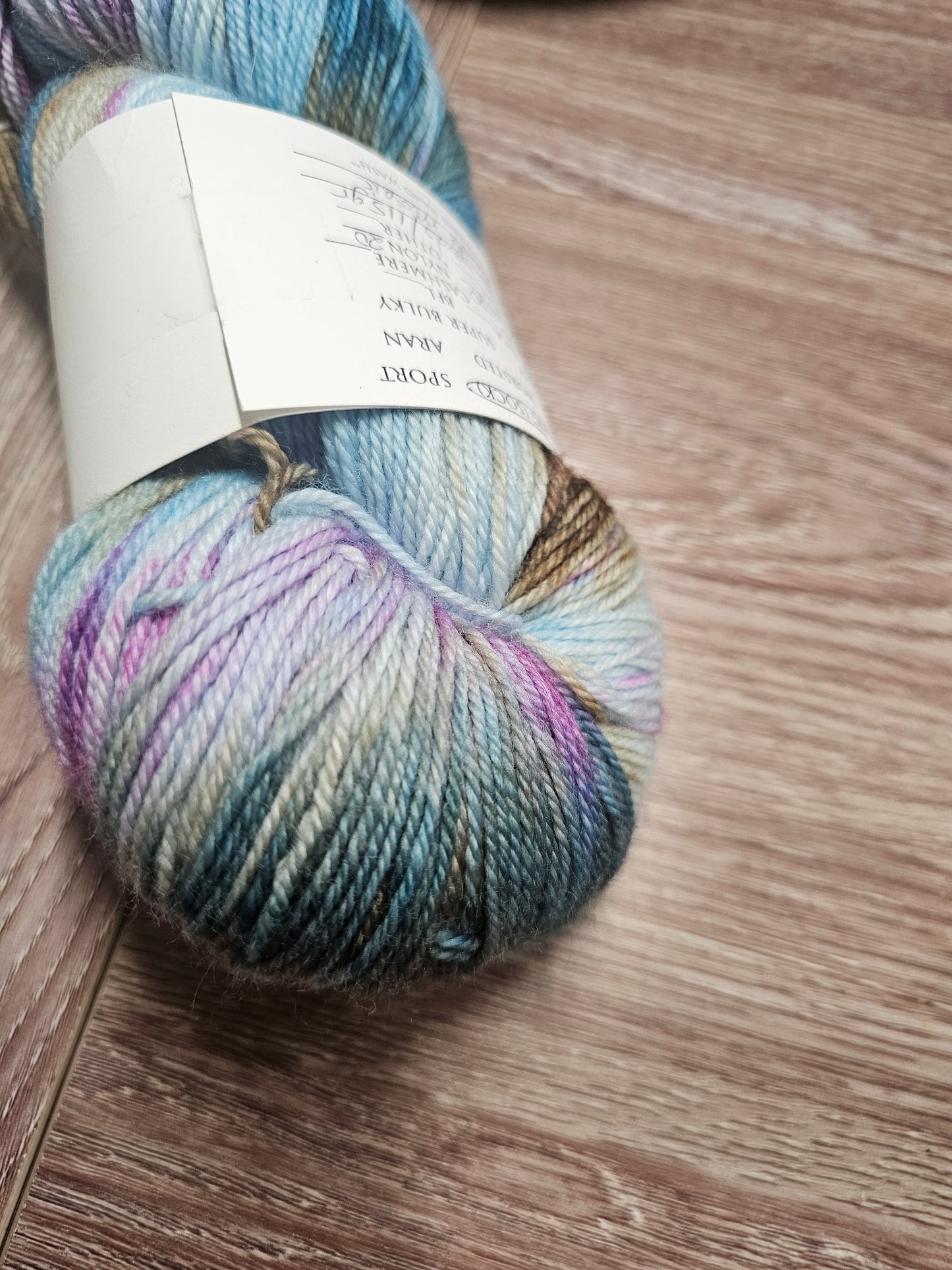 *Handspun and Dyed* Allison Barnes Collection Merino Blend Sock Yarn Purple/Blue Multi