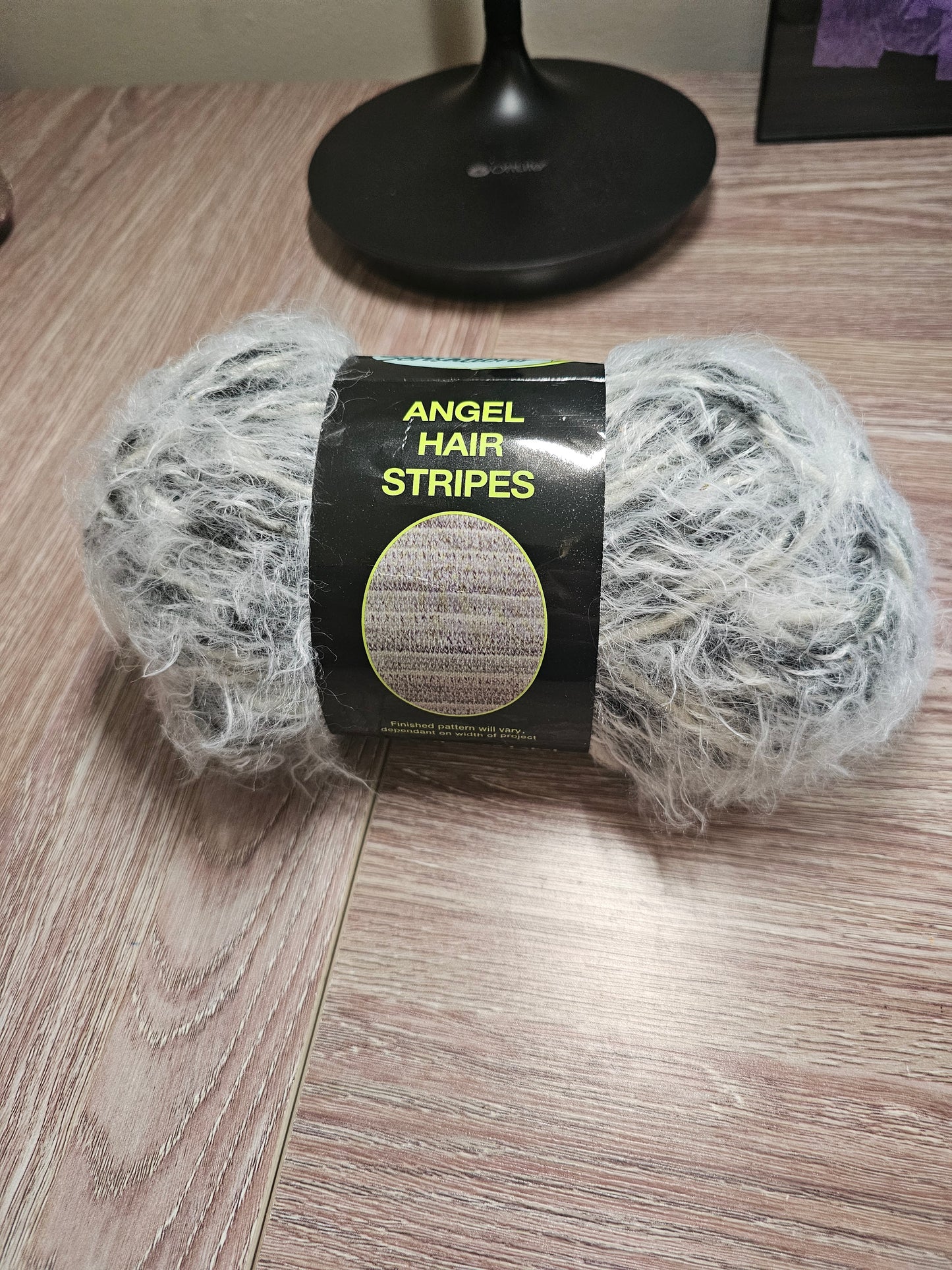 *Discontinued* Sensations Angel Hair Stripes Grey/White Yarn