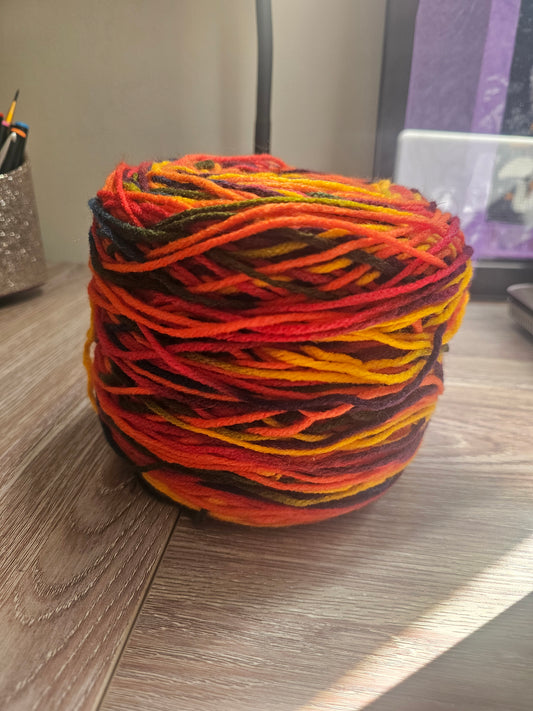 Unlabeled Primary Rainbow Jumbo Yarn Cake