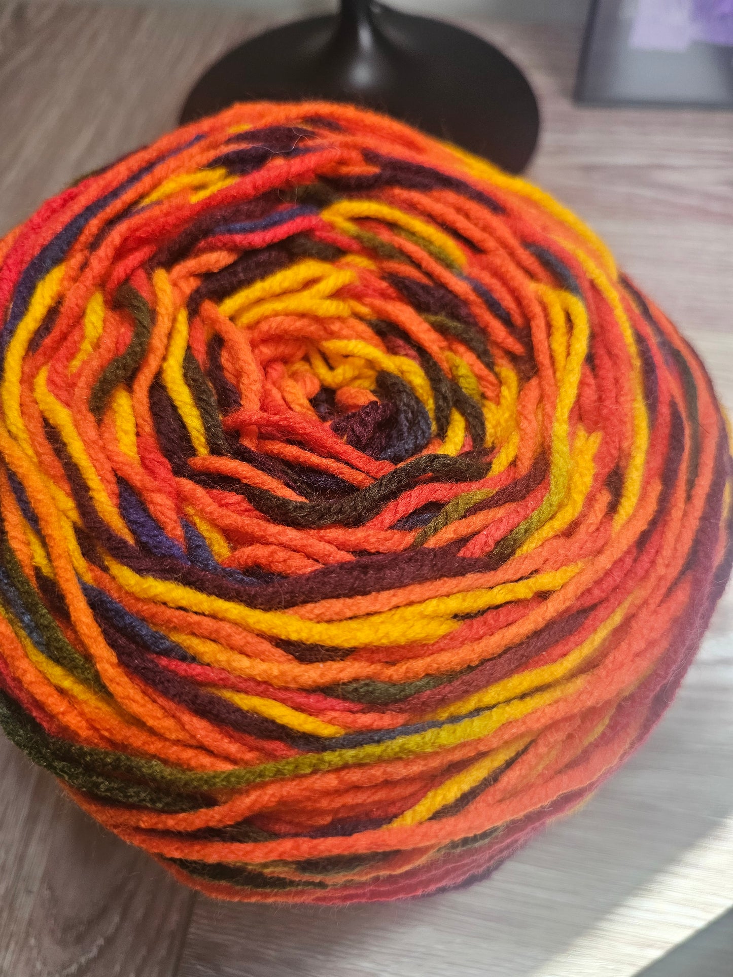 Unlabeled Primary Rainbow Jumbo Yarn Cake