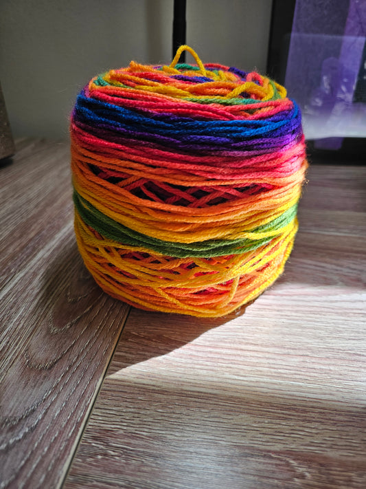 Mystery Acrylic Yarn Cake "Neon Rainbow"