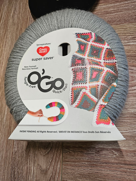 Red Heart O'Go "Dusty Grey" Yarn