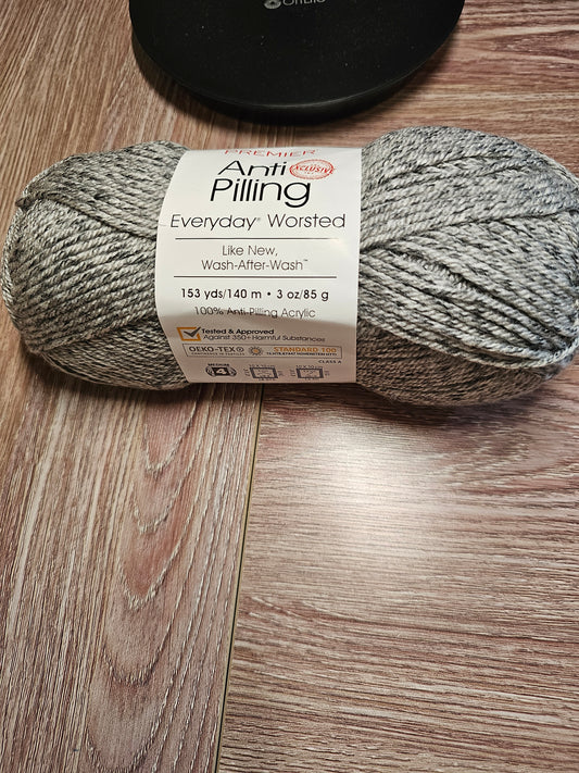 Premier Anti Pilling Worsted "Weathered Grey" Yarn