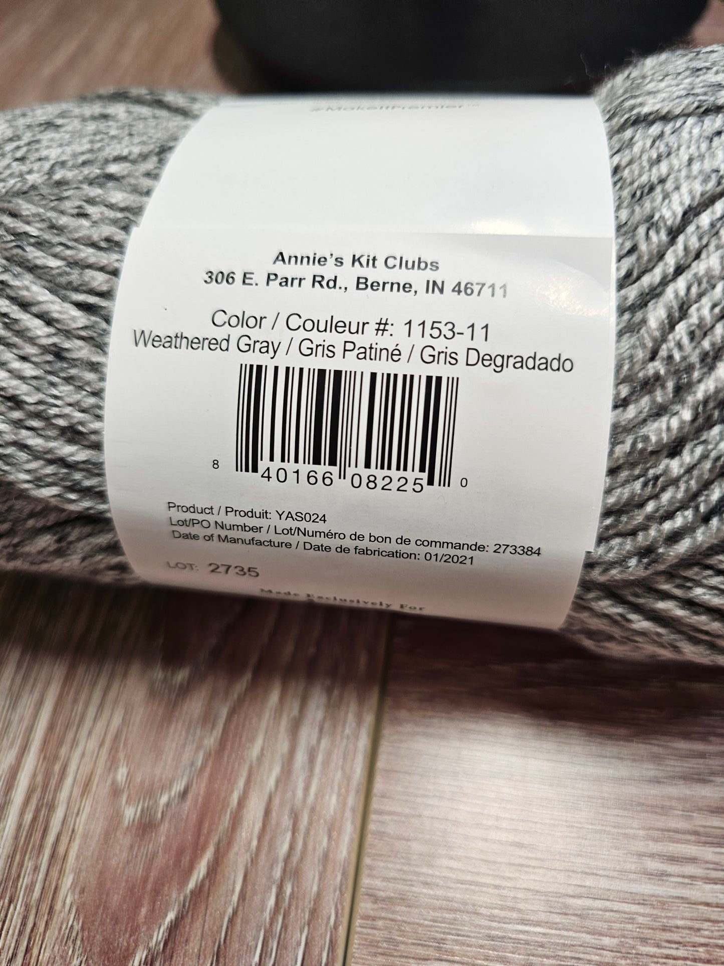 Premier Anti Pilling Worsted "Weathered Grey" Yarn